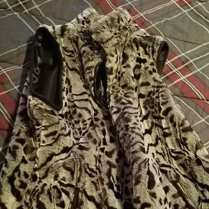 Leopard print vest
